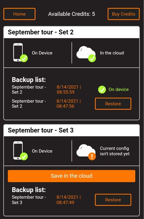 Stage Player - Cloud management